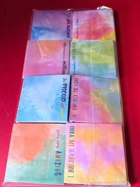 Inspirational sticky note pads